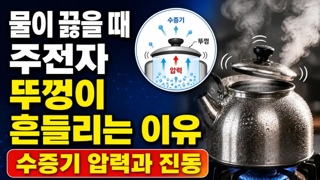 물이 끓을 때 주전자 뚜껑이 흔들리는 이유