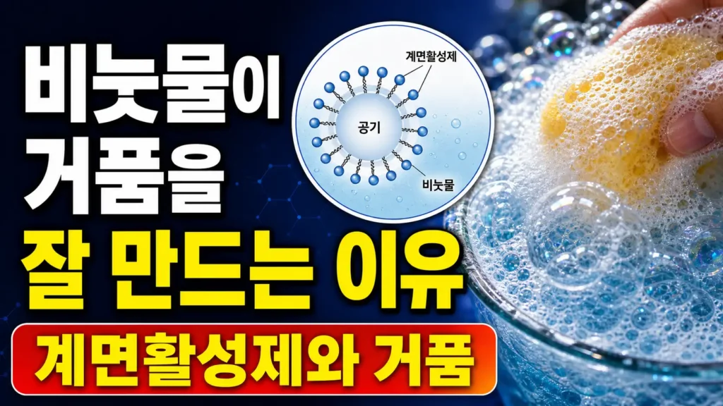 비눗물이 거품을 잘 만드는 이유