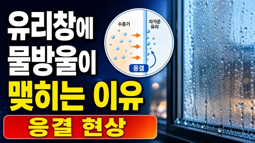 유리창에 물방울이 맺히는 이유