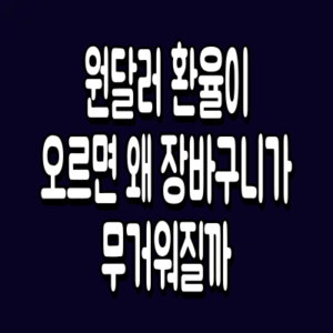 원달러 환율이 오르면