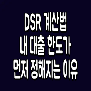 DSR 계산법